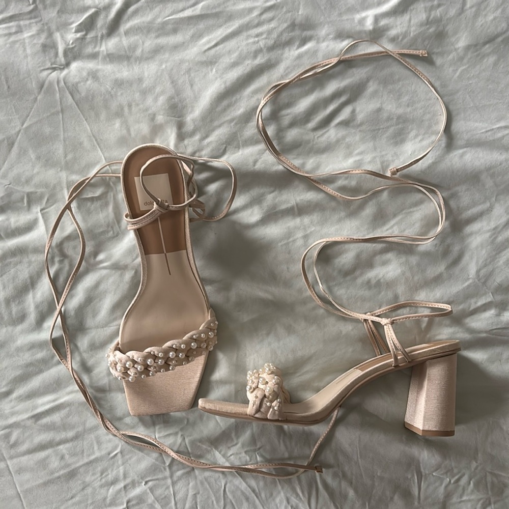 Dolce Vita Paxten Heels Vanilla Pearl, Size 9.5